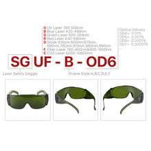 Charger l'image dans la galerie, Lunettes de Protection Laser Cloudray 1064nm OD6+ – Sécurité Maximale pour Applications Laser à Fibre