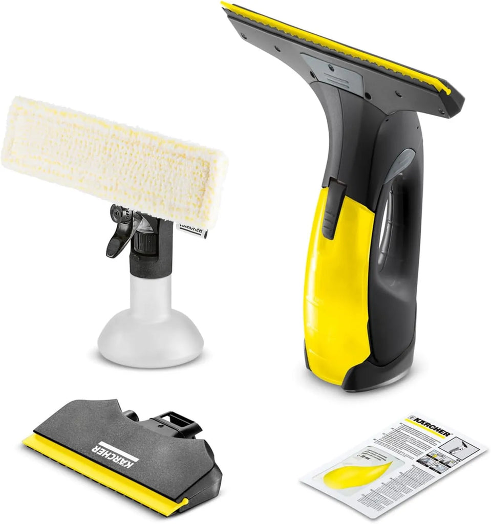 Kärcher WV 2 Black Edition – Nettoyeur de Vitres Sans Fil, 35 min d’Autonomie, 2 Raclettes