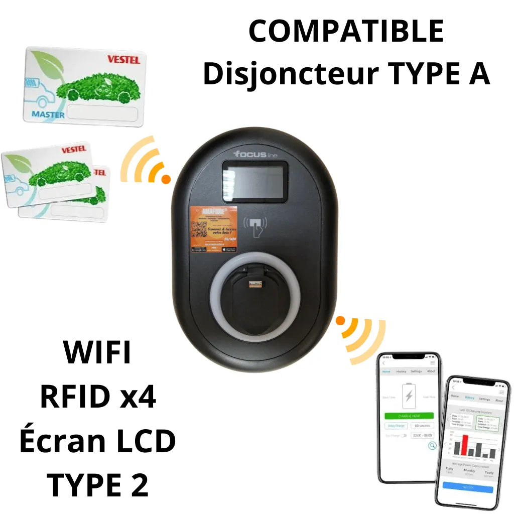 Borne de Recharge Smart WiFi / RFID