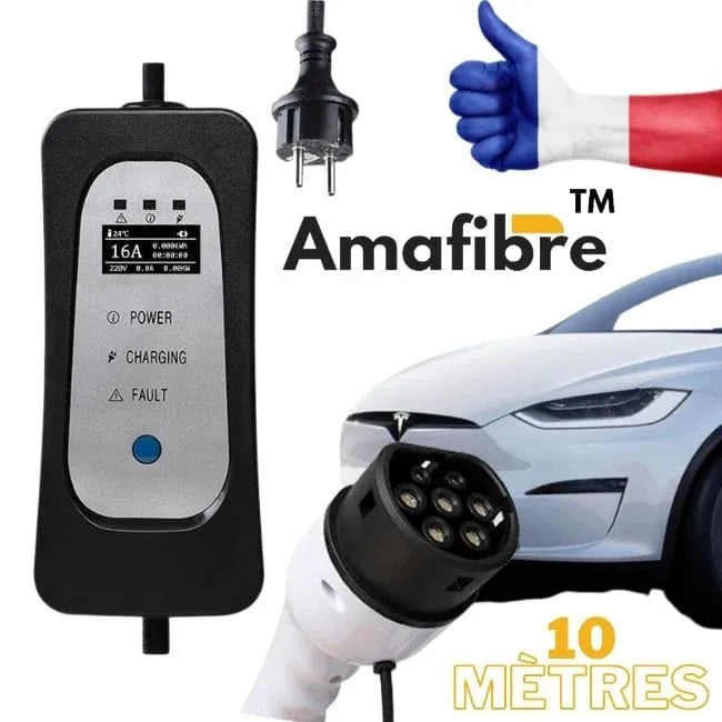 Chargeur pour voiture électrique 10 mètres