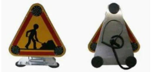 Panneau Tri flash de toit - AK5 plaque magnétique