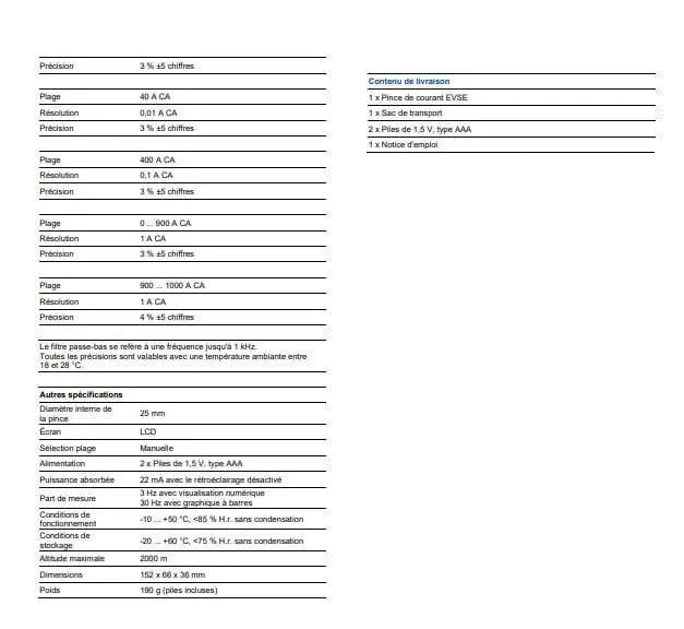 Ampèremètre EVSE AMA-DC 9EV