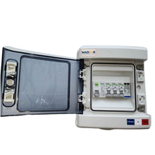 Charger l'image dans la galerie, coffret-de-protection-photovoltaique-ac-1-3kw-20a-230v-avec-parafoudre-monophase