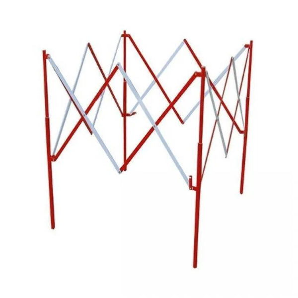 Garde Fou fibre optique aluminium rouge blanc AMAFIBRE