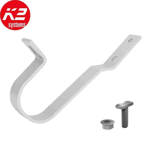 CROCHETS SINGLEHOOK FT POUR TUILES PLATES SUR SINGLERAIL - K2 Systems