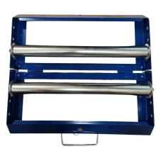 Charger l'image dans la galerie, Dérouleur monobloc pliant d'Amafibre avec une capacité de charge de 200kg, idéal pour les travaux de tirage de câbles en fibre optique ou électrique, compact et facile à transporter.