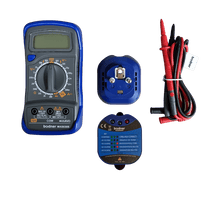Charger l'image dans la galerie, Image du testeur de prise et multimètre numérique, un outil électrique compact et portable utilisé pour mesurer la tension, le courant et la résistance. Il est facile à utiliser pour les professionnels de l’électricité et les amateurs. L’image montre le testeur de prise avec des indicateurs LED et l’écran LCD du multimètre numérique affichant les résultats de mesure.