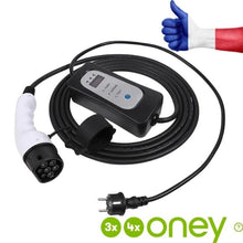 Charger l'image dans la galerie, Découvrez le chargeur pour voiture électrique de Amafibre d'une longueur de 10 mètres pour une utilisation simple et efficace comparer au autre câble conçurent plus court, le câble chargeur de voiture électrique et le câble le plus long existant Français.  Chargeur pour voiture électrique 10 mètres de type 2 16A 10A 8A 6A, choisissez l'option qui vous conviendrais le mieux pour une recharge rapide de votre véhicule.