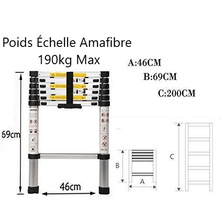 Charger l'image dans la galerie, Échelle télescopique