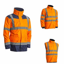 Charger l'image dans la galerie, Veste SPEED | Parka 5 en 1 Haute Visibilité pour chantier et veste pour pluie