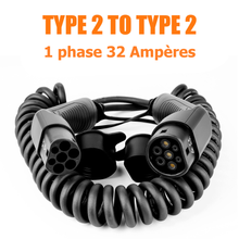 Charger l'image dans la galerie, Image du câble de chargeur électrique pour voiture, compatible avec toutes les prises de recharge de type 2.