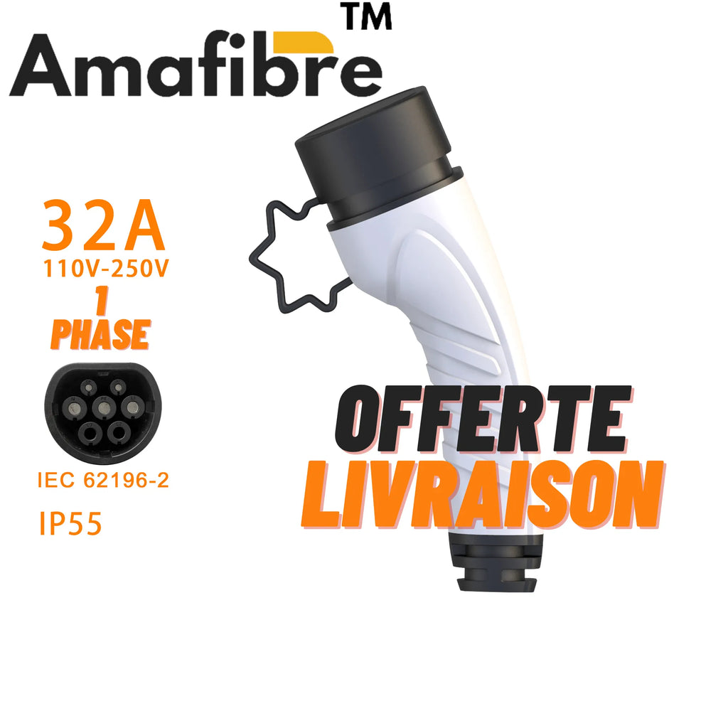 Adaptateur Prise Type 2 De Remplacement 1 Phase