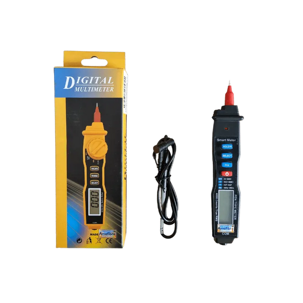 Le testeur multimètre numérique est un outil polyvalent pour mesurer la tension, le courant et la résistance. Compact et facile à utiliser, il permet des mesures précises pour les professionnels et les amateurs. Commandez notre testeur multimètre numérique pour une mesure facile et précise de la tension, du courant et de la résistance.