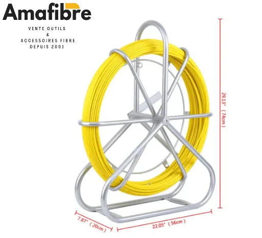 Tire-Fil 6mm 100m Aiguille Outillage Matériel Fibre Optique