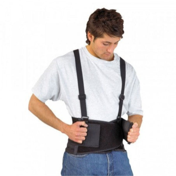 Ceinture lombaire 8 pouces bretelles ajustables maintien dos AMAFIBRE