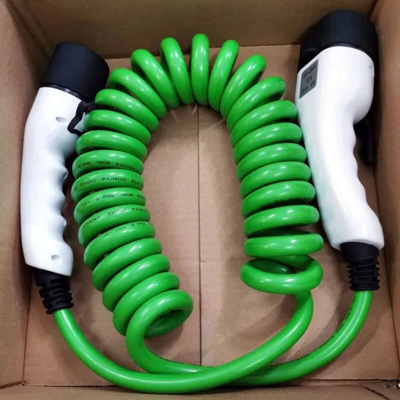 Chargeur pour voiture électrique type 2 32A 3 Phases 5 Mètres