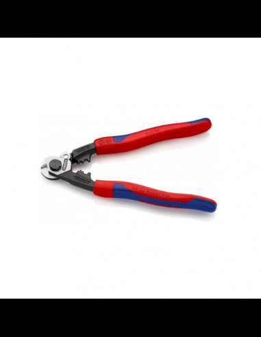COUPE CABLE ACIER ANTI CHUTE 190 MM KNIPEX - Outil professionnel pour câbles jusqu'à 7mm