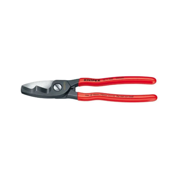 COUPE CABLE DOUBLE TRANCHANTS KNIPEX - Outil professionnel pour installations électriques, cuivre et aluminium