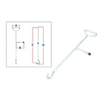 Crochet Lève Plaques Double Poignées