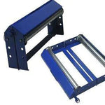 Dérouleur monobloc pliant d'Amafibre avec une capacité de charge de 200kg, idéal pour les travaux de tirage de câbles en fibre optique ou électrique, compact et facile à transporter.