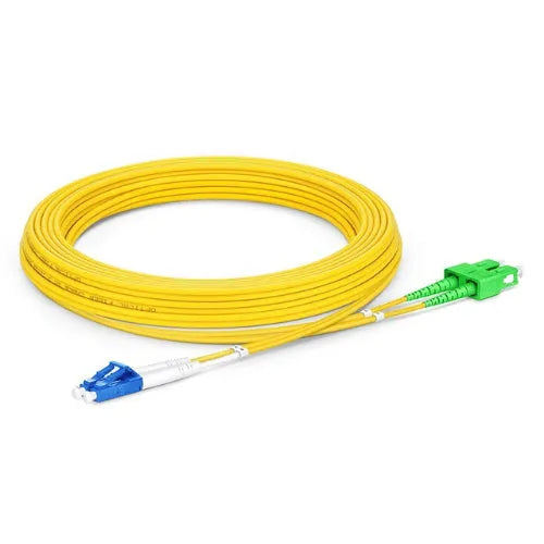 Jarretière Optique Duplex SC/APC - LC/UPC G652D Ø2mm – Jaune
