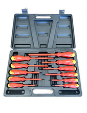 Charger l&#39;image dans la galerie, Jeu Professionnel de 11 Tournevis Isolés VDE - Manche Caoutchouté Ergonomique - Coffret Complet
