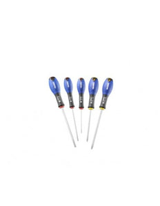 Jeu de 5 Tournevis Expert Plat et Cruciforme Professionnels - Précision et Durabilité