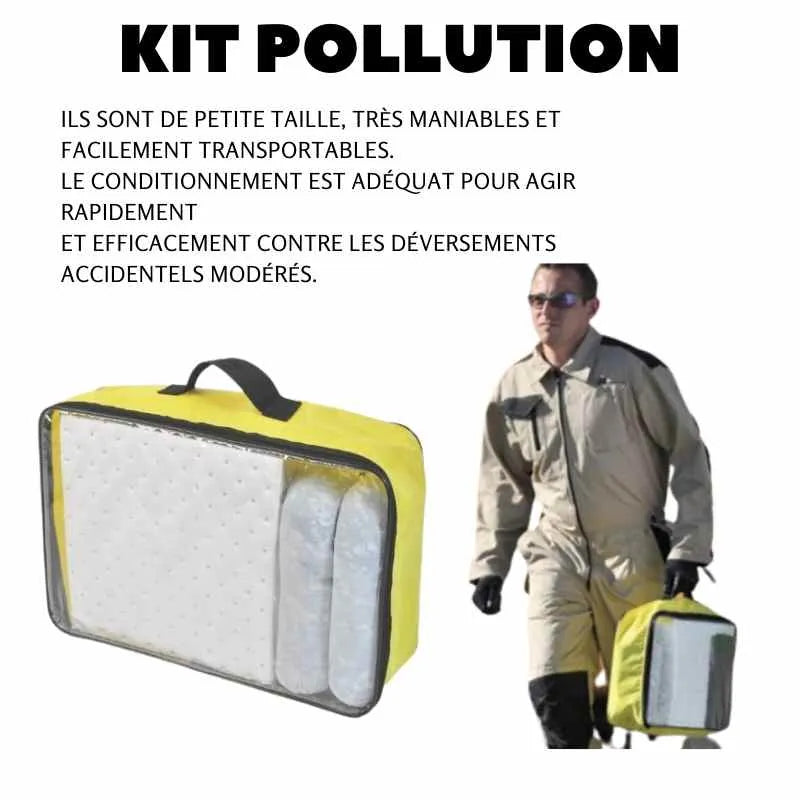 Kit Antipollution - Absorbant Hydrocarbures Nacelle Véhicule Télécom