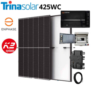 Kit Solaire Photovoltaïque Auto-Consommation Monophasé 3kW TRINA / ENPHASE