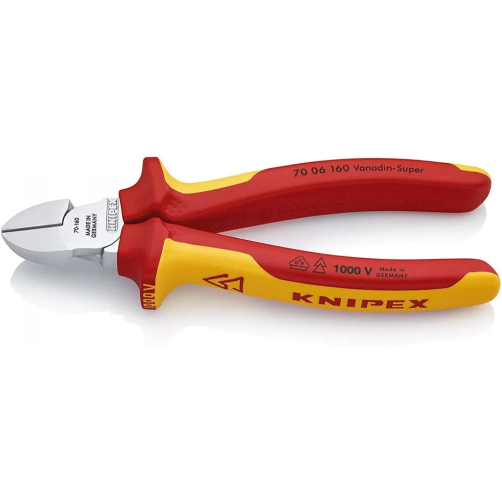 PINCE COUPANTE 160mm Isolée 1000V VDE - Haute Précision KNIPEX