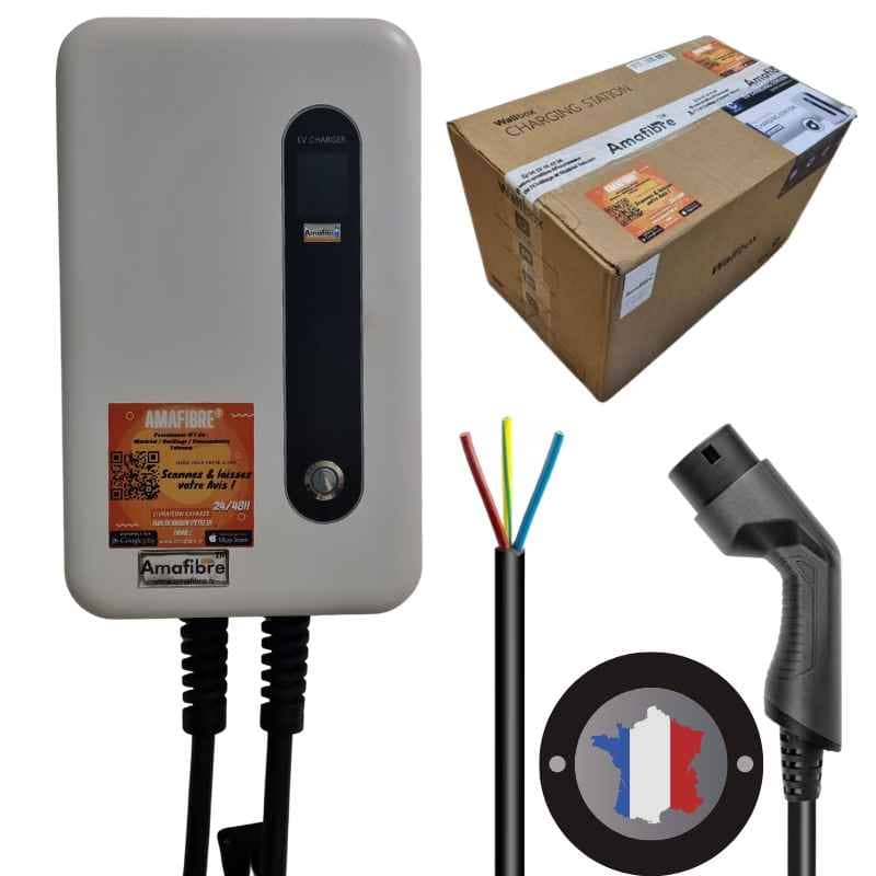Borne de recharge connectée pour voiture électrique SMAPPEE monophasée 32A  / 7,4kw (câble non inclus) - Norauto