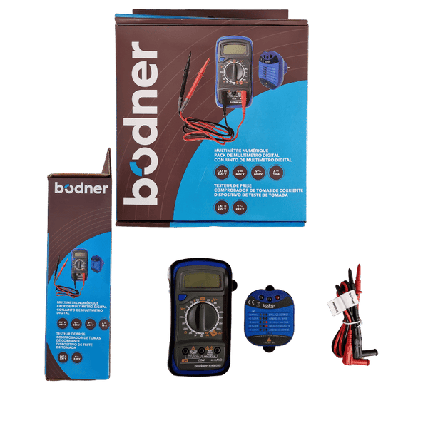 Testeur de prise et multimètre numérique