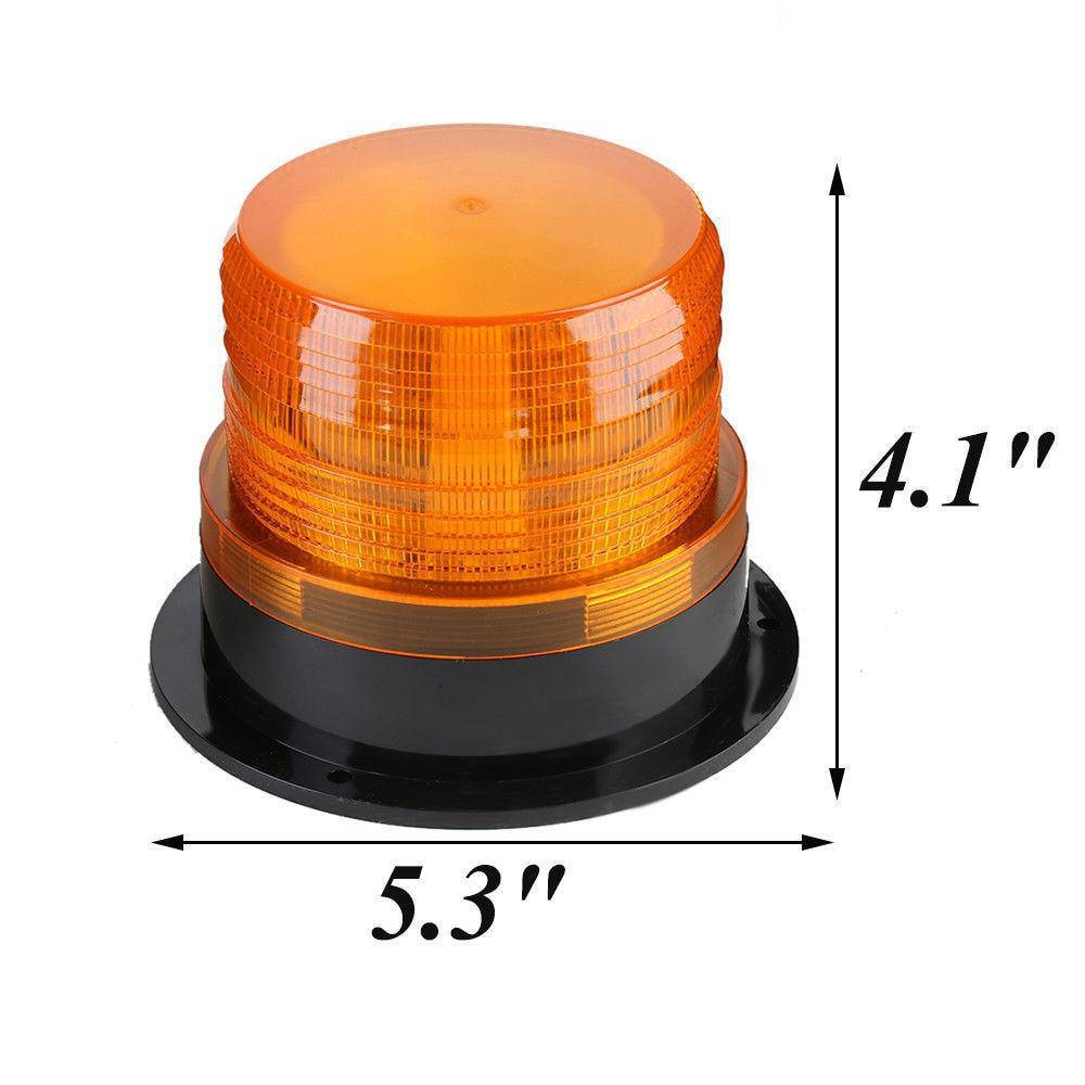 Gyrophare Carpoint 12v -21w orange avec base magnétique