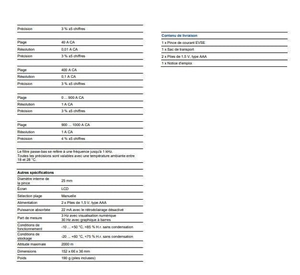 Ampèremètre EVSE AMA-DC 9EV idéal pour toute intervention pour déterminer la mesure et la précision du courant électrique sur votre installation de borne de recharge pour Voiture / Moto / Utilitaire Electrique.