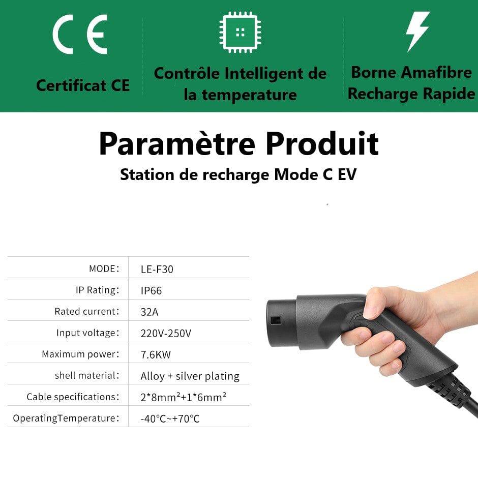 Borne de Recharge 7kw pour Véhicule Électrique 32A