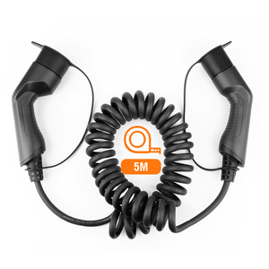 Image du câble de chargeur électrique pour voiture, compatible avec toutes les prises de recharge de type 2.