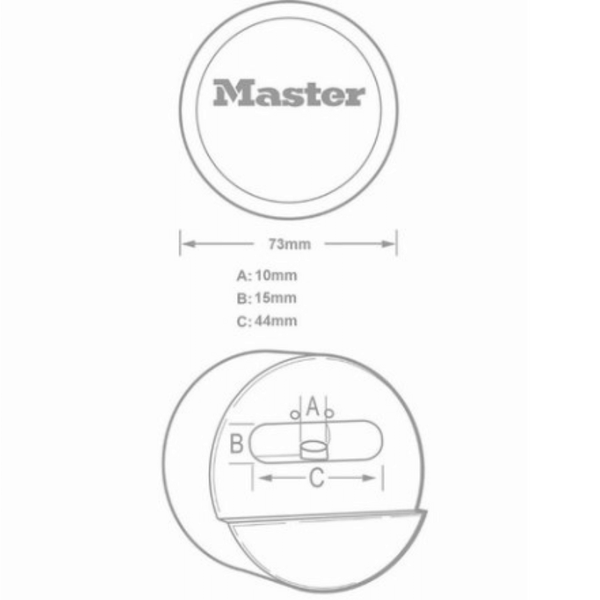 Cadenas MASTER LOCK pour véhicule - Corps en acier laminé, résistant aux intempéries, mécanisme de verrouillage à broches, idéal pour la sécurité de votre véhicule