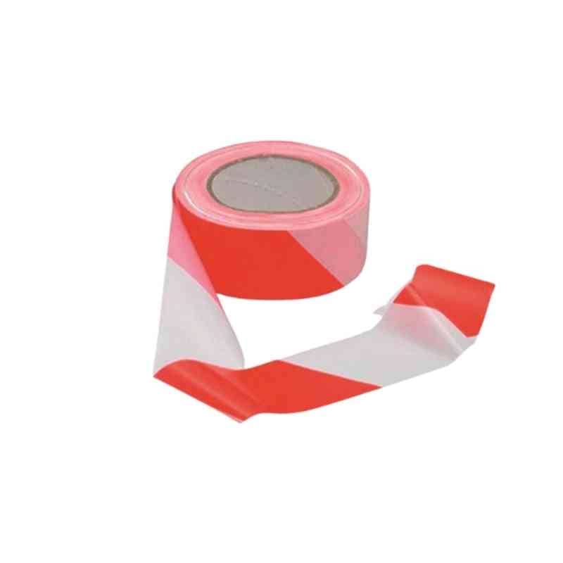 Rubalise plastique 50mm*100m blanc rouge de chantier